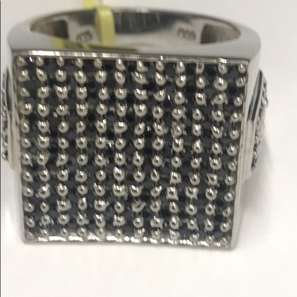 💙Black spinel Men’s Ring Size 12